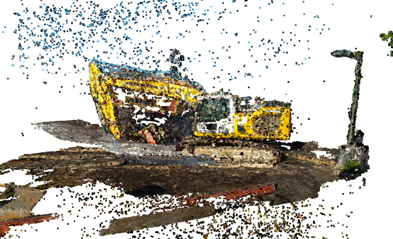 “Point cloud after crop”